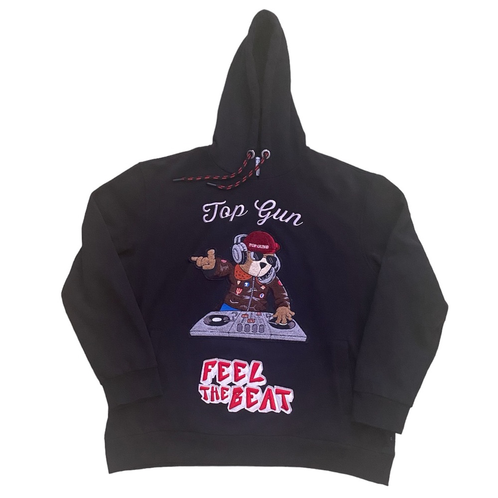 Top Gun Bear Hoodie Men’s Large